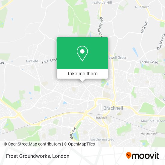 Frost Groundworks map