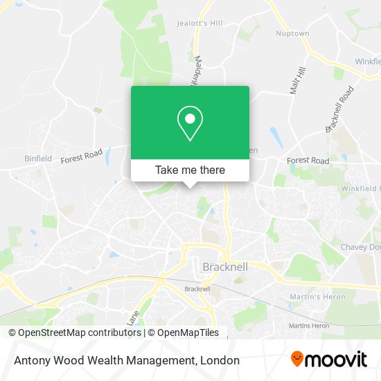 Antony Wood Wealth Management map