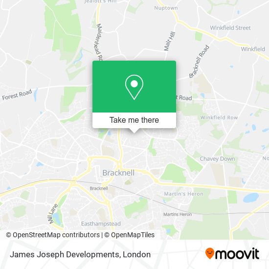 James Joseph Developments map