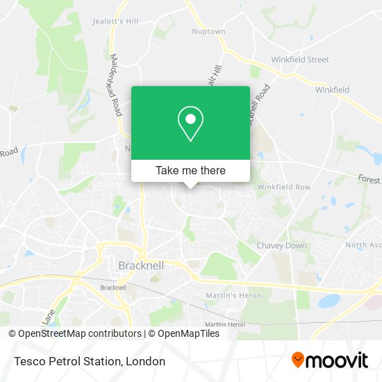 Tesco Petrol Station map