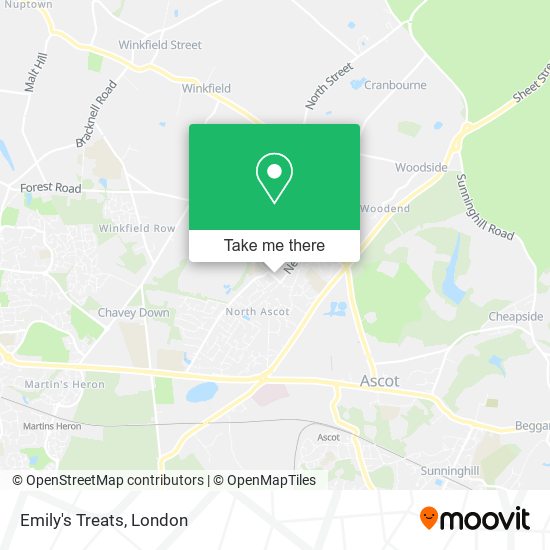 Emily's Treats map