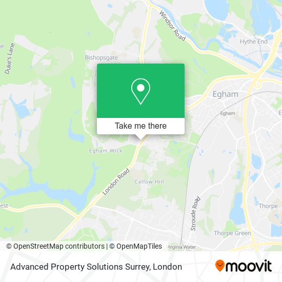 Advanced Property Solutions Surrey map