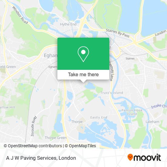 A J W Paving Services map