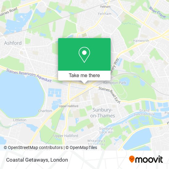 Coastal Getaways map
