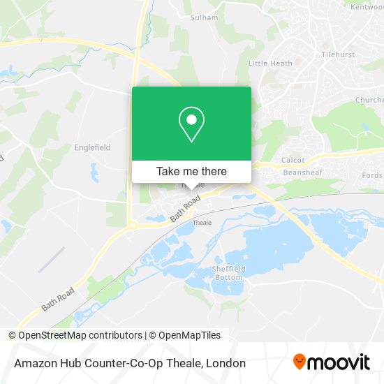 Amazon Hub Counter-Co-Op Theale map