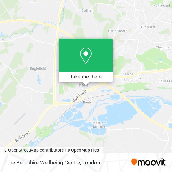 The Berkshire Wellbeing Centre map