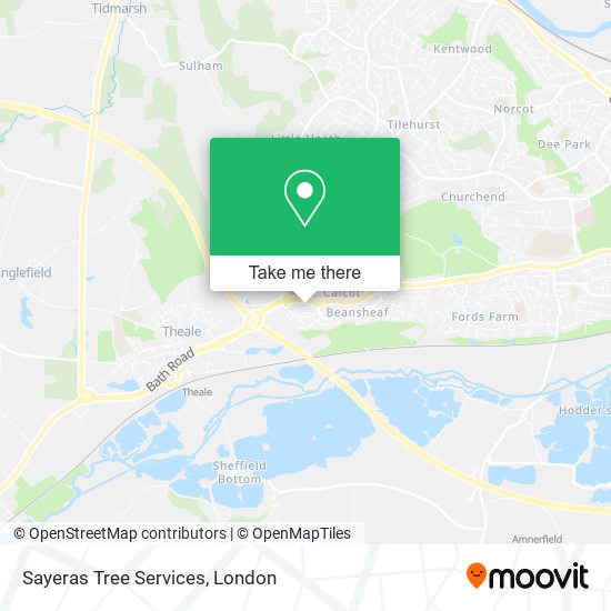 Sayeras Tree Services map