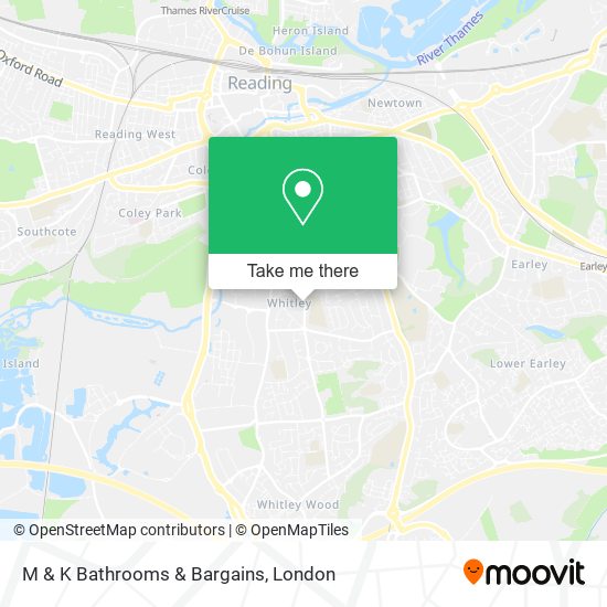 M & K Bathrooms & Bargains map