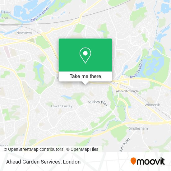 Ahead Garden Services map