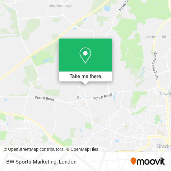 BW Sports Marketing map