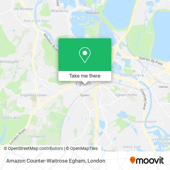 Amazon Counter-Waitrose Egham map