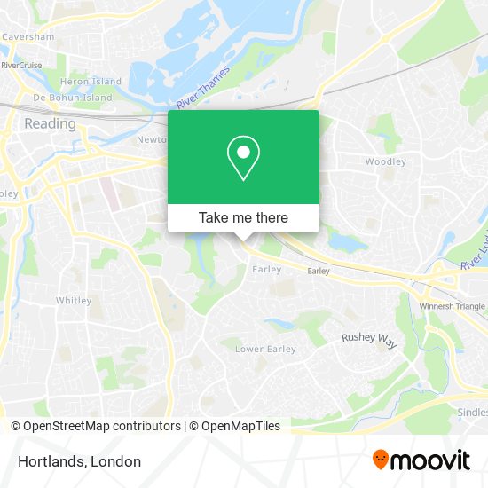 Hortlands map