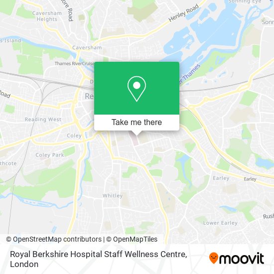 Royal Berkshire Hospital Staff Wellness Centre map