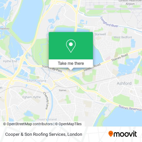 Cooper & Son Roofing Services map