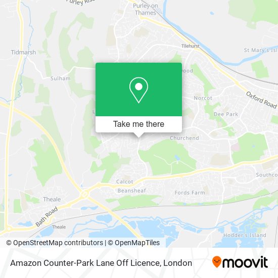Amazon Counter-Park Lane Off Licence map