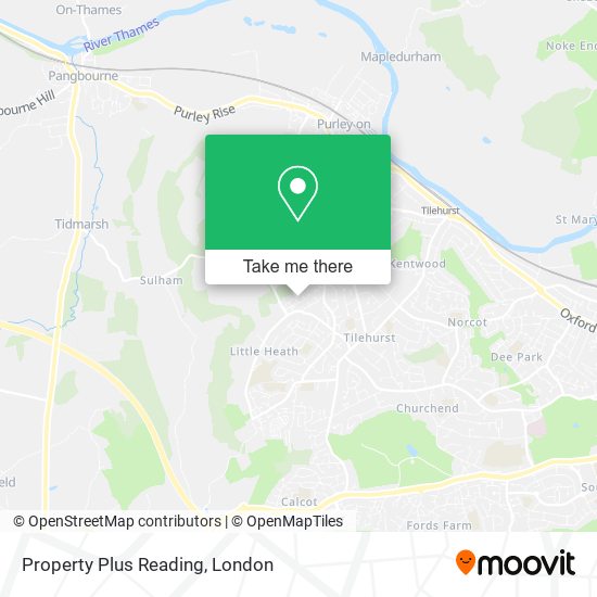 Property Plus Reading map