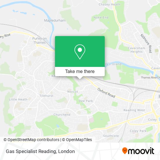 Gas Specialist Reading map