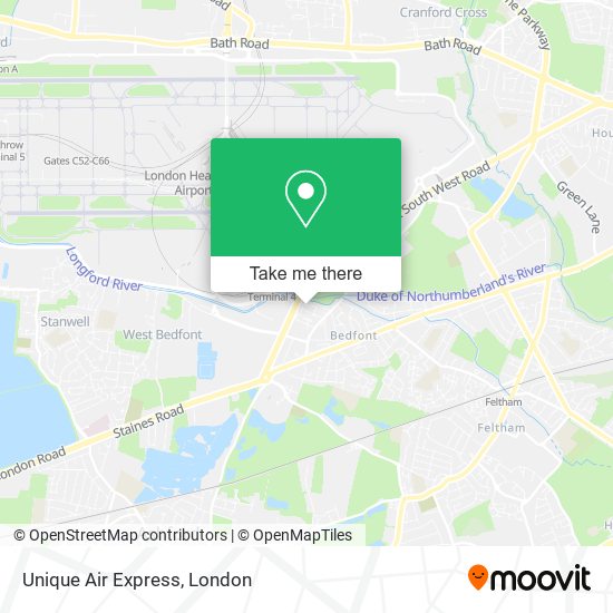 Unique Air Express map