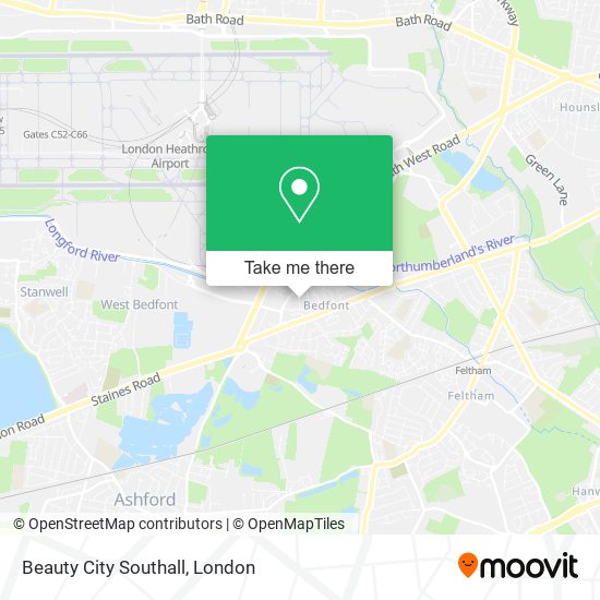 Beauty City Southall map
