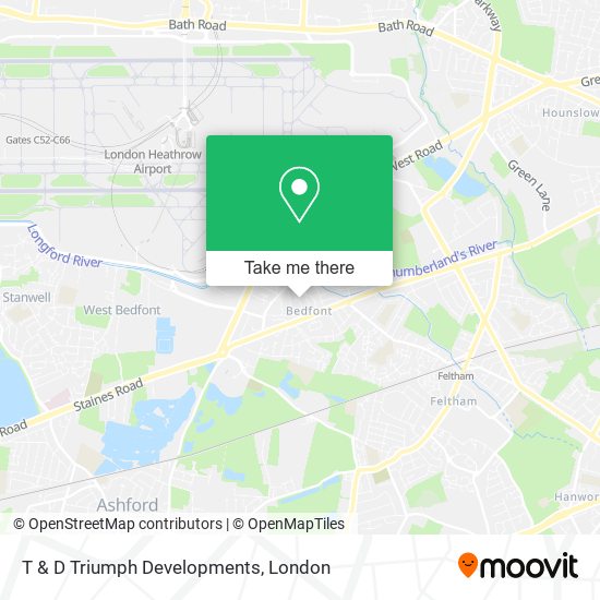 T & D Triumph Developments map