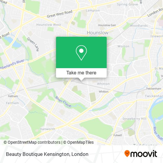 Beauty Boutique Kensington map