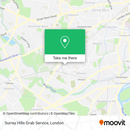 Surrey Hills Grab Service map