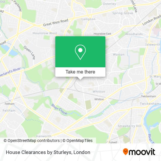 House Clearances by Sturleys map