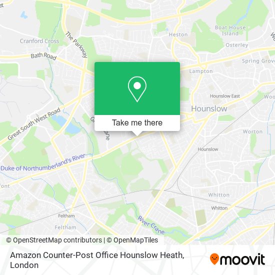 Amazon Counter-Post Office Hounslow Heath map