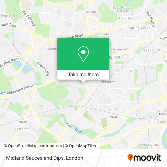 Midland Sauces and Dips map
