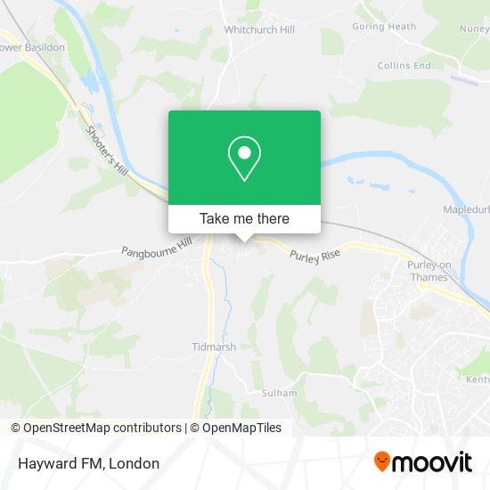 Hayward FM map
