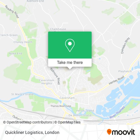 Quickliner Logistics map