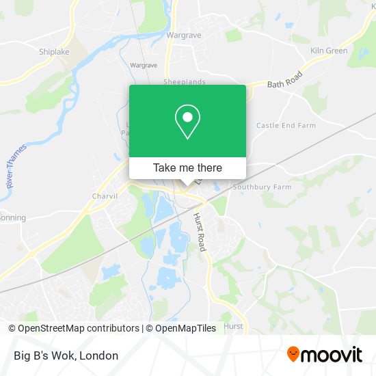 Big B's Wok map