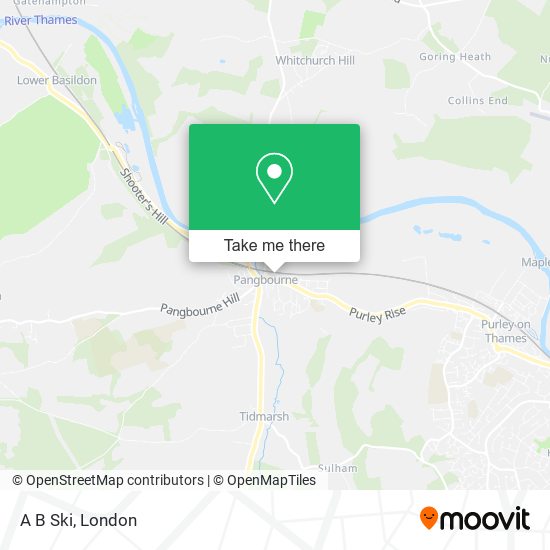 A B Ski map