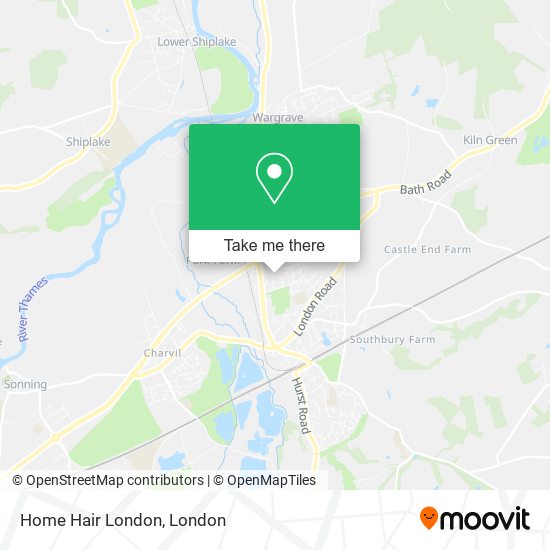 Home Hair London map