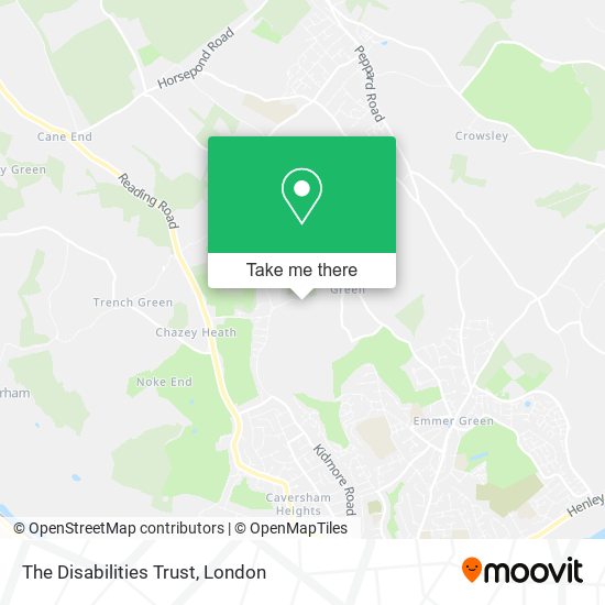 The Disabilities Trust map