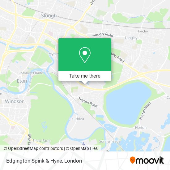 Edgington Spink & Hyne map