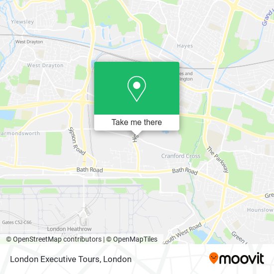 London Executive Tours map