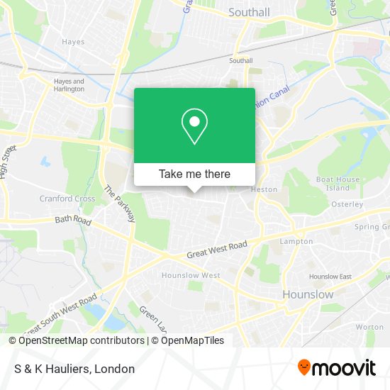 S & K Hauliers map
