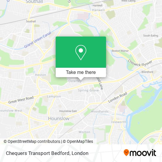 Chequers Transport Bedford map