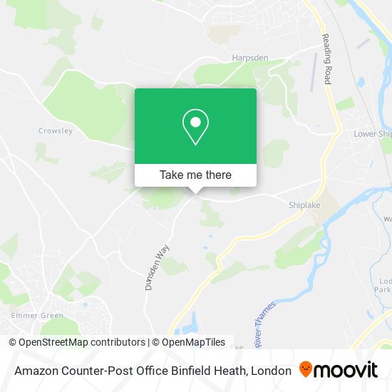 Amazon Counter-Post Office Binfield Heath map