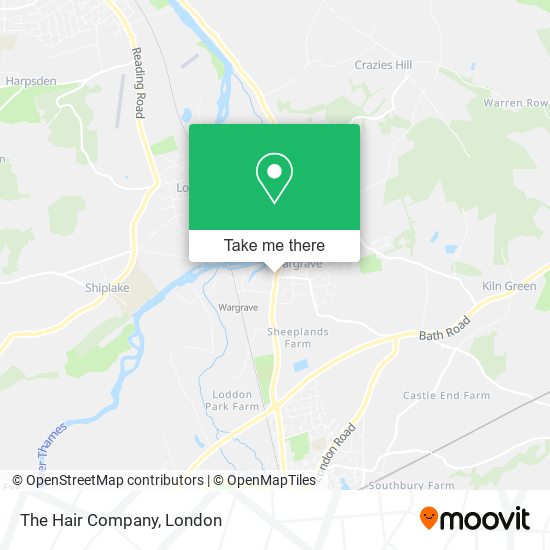 The Hair Company map