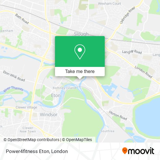 Power4fitness Eton map