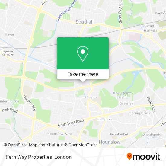 Fern Way Properties map