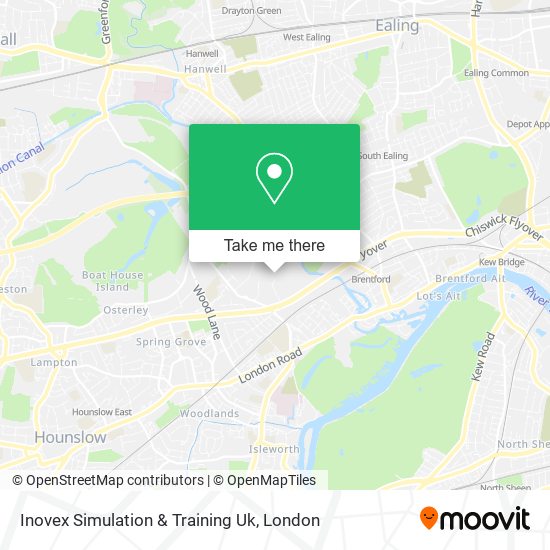 Inovex Simulation & Training Uk map