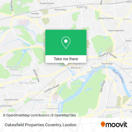 Oakesfield Properties Coventry map