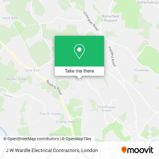 J W Wardle Electrical Contractors map