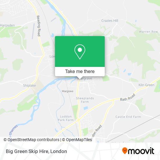 Big Green Skip Hire map
