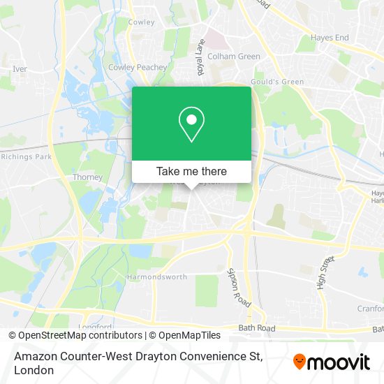 Amazon Counter-West Drayton Convenience St map