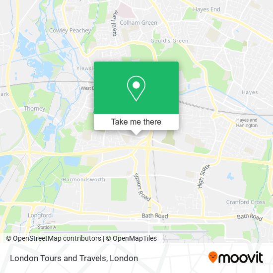 London Tours and Travels map