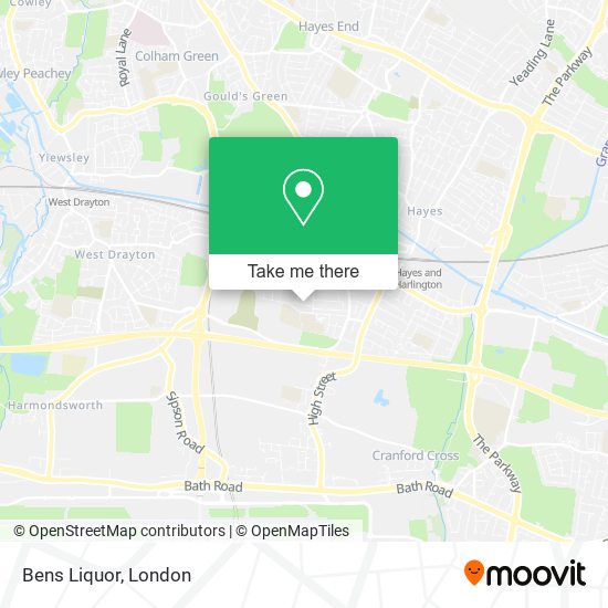Bens Liquor map